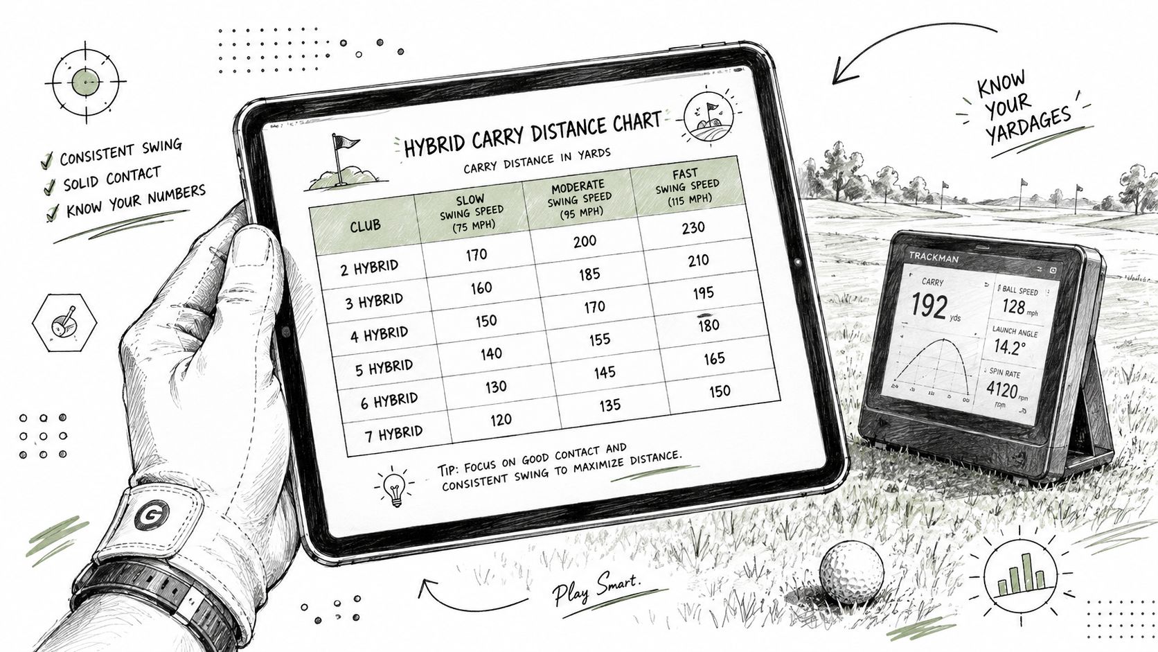 Screenshot from https://dialed.golf/tools/carry-distance-chart-generator